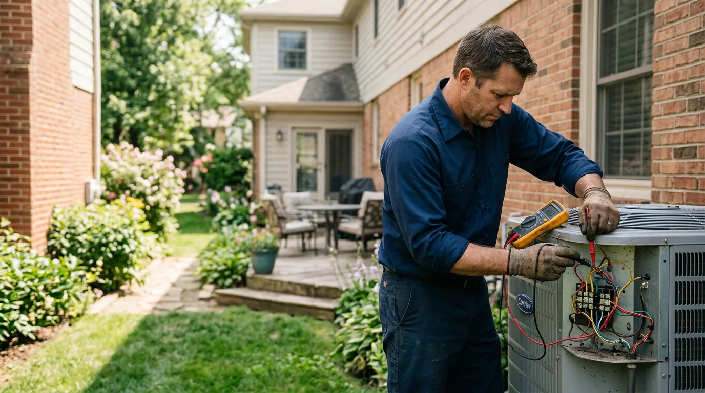 HVAC technician working near Vossburg, MS